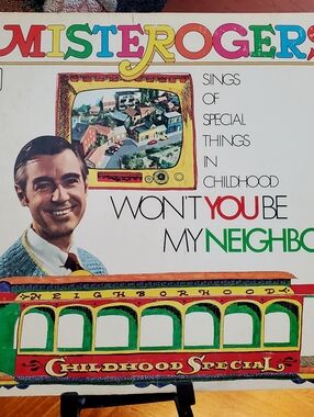 Mister Rogers 'Won't You Be My Neighbor' Vinyl Record 1972,USA Childhood Special